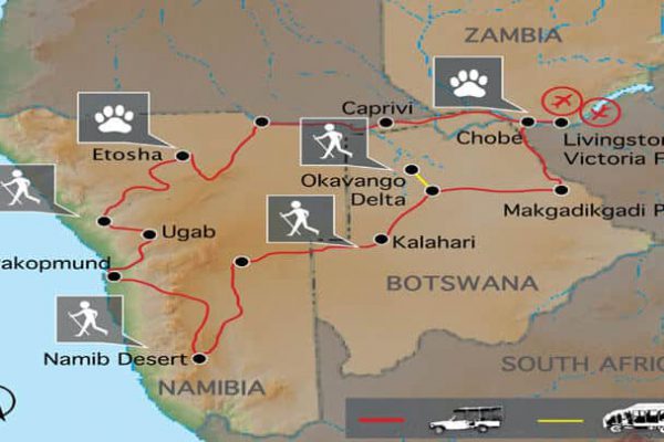 Southern Circle Erlebnisreise Namibia & Botswana